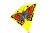 Létací drak 68 x 73 cm motýl - 8590331192137
