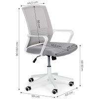 Kancelářská židle otočná kancelářská židle šedá
