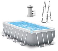 Zahradní bazén obdélníkový 488 x 244 cm - sada čerpací žebřík INTEX 26792