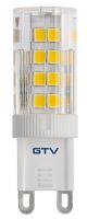 GTV LED žárovka LD-G9P5WE0-30 LED žárovka SMD, G9, 5W, 3000K, 400lm