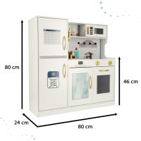 Dětská dřevěná kuchyňka s lednicí model 2
