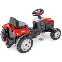 WOOPIE Šlapací traktor Farmer GoTrac MAXI s Silent Wheels Trailer