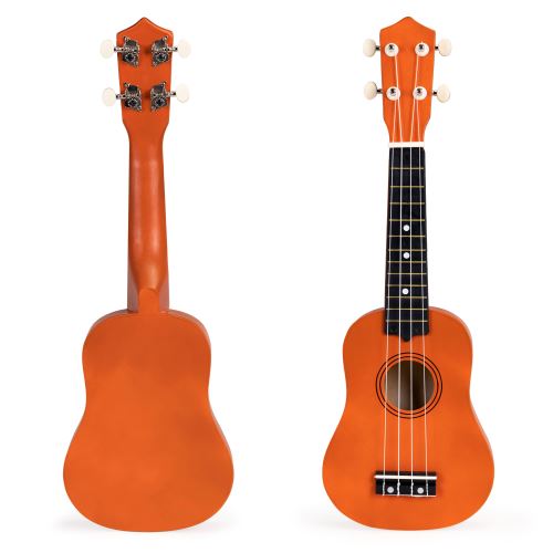 Dětská dřevěná kytara na ukulele se 4 nylonovými strunami