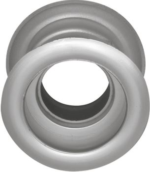 Mřížka plastová dveřní kruhová vnitřní průměr 40 mm stříbrnná