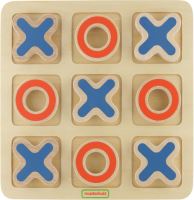 Nuughts and Crosses Dřevěná logická hra pro děti