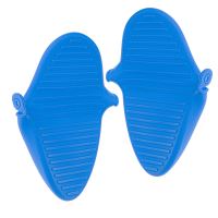 Termální silikonová pečicí rukavice Paw modrá 2 kusy