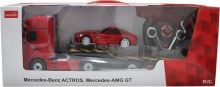 Mercedes-Benz Actros s odtahovacím vozíkem 1:24 rtr 2.4ghz (kapacita baterie aa) - červená