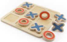 Nuughts and Crosses Dřevěná logická hra pro děti