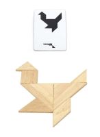 Viga Tangram Dřevěná logická hra Jigsaw Blocks hlavolam