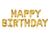Zlatý fóliový balónek 340x35cm s nápisem Happy Birthday