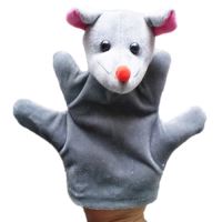 Ruční loutkový plyšový maskot na ruku loutky myši