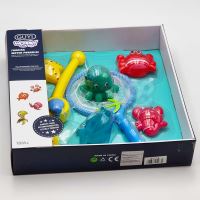 Sada hraček do vany WOOPIE Herní magnet Rybaření na ryby + rybářský prut