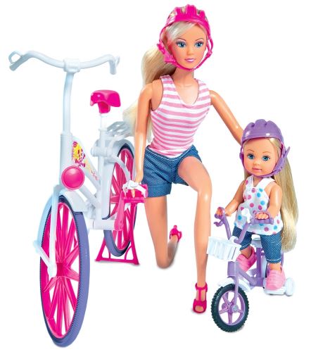 Panenka Steffi a Evi Love Projížďka na kole Simba