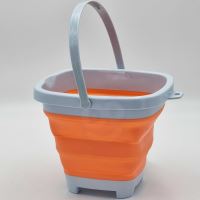 WOOPIE Skládací čtvercový oranžový kbelík