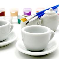 Keramický čajový servis WOOPIE pro malování