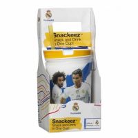 Snackeez Jr. - Hrnek na pití a krabička na svačinu Real Madrid v jednom