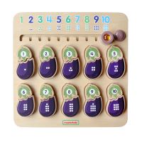 MASTERKIDZ Vzdělávací tabule Eggplant Learning Numbers Montessori