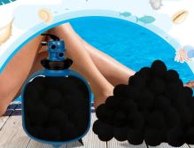 Černé filtrační kuličky pro bazénové pískové čerpadlo 700g balení nahrazuje 25kg písku