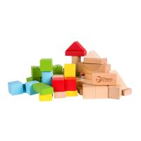 CLASSIC WORLD Dřevěné kostky pro děti 50 el.
