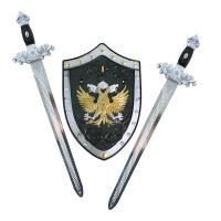 Sada rytířská s meči a štítem (8590687197831)