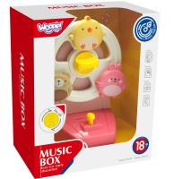 WOOPIE Music Box Kolotoč Zvířata Vzdělávací hudební hračka