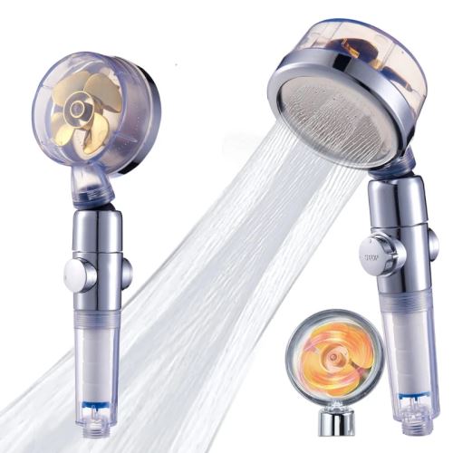 Sprchová hlavice Herzberg Turbo Charger Gold