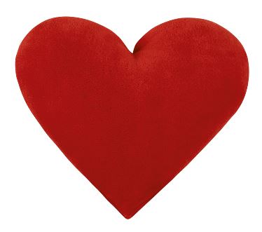 VERATEX Veratex Polštářek srdce červené