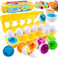 WOOPIE Montessori puzzle s vajíčkem - přiřazování tvarů a barev