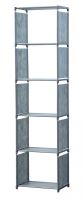 Herzberg5-Layer Multi-purpose Bookshelf and Storage Rack - 42x153cm Gray