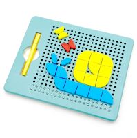 WOOPIE Magnetické puzzle 2v1 Kreslící magnetická kreativní tabule 112 el.