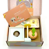 CLASSIC WORLD Pastelový vzdělávací box pro děti od 6 do 12 měsíců