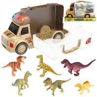 WOOPIE Set Auto Kufr 2v1 + Figurky dinosaurů 6 ks.