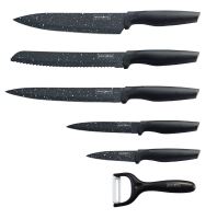 Royalty Line RL-MB5;Sada nožů s nepřilnavým povrchem 5ks Black