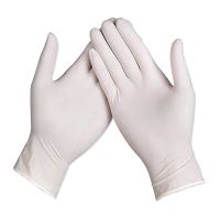 Master Gloves: Pack of 100 Latex Disposable Powdered Gloves - Size M