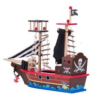 Dřevěná loď pro piráty s příslušenstvím