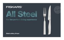 Fiskars Sada steakových příborů All Steel, 24 ks (1027505)