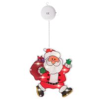 LED světla závěsná ozdoba Vánoční dekorace Santa Claus s dárky