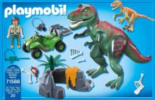 Playmobil t-rex attack bricks set 71588