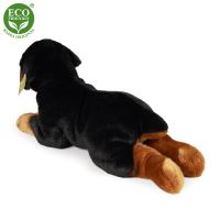 Plyšový pes rotvajler ležící 39 cm ECO-FRIENDLY
