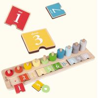 CLASSIC WORLD Puzzle kostky Učíme se počítat a barvy pro děti 66 ks.