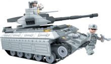 Stavebnice Dromader Vojáci Tank 22601 299ks v krabici 35x25,5x5,5cm