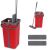 Cenocco CC-9077: Plochý mop s kbelíkem červený