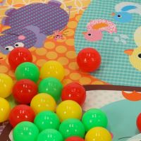 Vzdělávací hrací podložka pro děti ohrádka chrastítka míčky