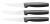 Fiskars FF set 3 malých nožů (1057561)