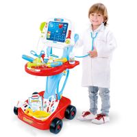 WOOPIE Baby Doctor's Trolley Blue Medical Kit pro děti 17 akc