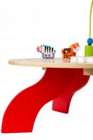 Velký dřevěný stůl, vzdělávací vzdělávací hrací stůl 7v1