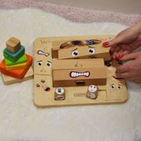 Dřevěná hra MASTERKIDZ Učení emocí
